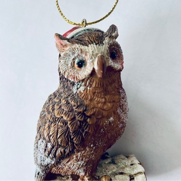 NWT Glitter Owl Woodland Animal Christmas Ornament - Picture 5 of 6